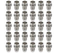 Create idea 30 Juegos de Soportes de Metal para LED de 5 Mm Aptos para Diodos Emisores de Luz Iluminación Soporte de Montaje con Clip para Bisel Indicador LED Plateado