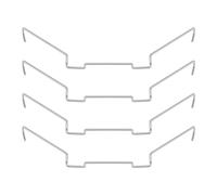 Create idea 4 Clips de Ventilador de Refrigeración de CPU de Acero Inoxidable con Hebilla de Alambre para Ventilador de Disipador de Calor de CPU de 9 Cm Clip de Fijación Tipo Gancho Superior