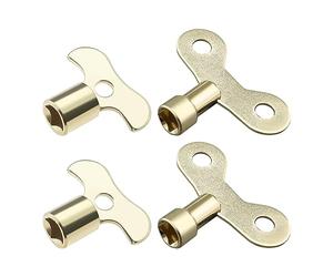 Create idea 4 llaves de llave de radiador de 6 mm, 7 mm, interruptor multifuncional para fábrica, jardín, lugar público, hogar