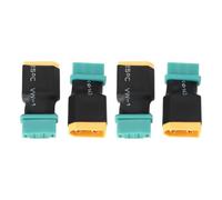 Create idea 4 Piezas Conector Macho XT60 A Hembra MPX Batería Lipo RC Conector Hembra 6 Pines A Conector Macho XT60 Cable Adaptador Batería Lipo Chapado Oro 30 A con Polaridad Antirretroceso