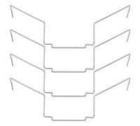 Create idea 4 Piezas de 12 Cm de Acero Inoxidable CPU Ventilador Disipador de Calor Hebilla de Alambre Espesor 2,5 CM Ventilador de CPU Compatible con Xuanbing 400 Compatible con Donghai X4/X5