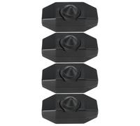 Create idea 4 Piezas Interruptor de Cable Giratorio CA 250 V 1 A Interruptor de Atenuación en Línea 100 W Control Deslizante Terminal de Tornillo Sin Soldadura Cable de Lámpara Atenuador Negro