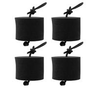Create idea 4 Tapones para Kayak EVA de 3,3 X 2,6 Cm Aptos para Orificios de Menos de 1,25 Pulgadas para Kayak Tipo Sit-on-Top para Pesca Color Negro Tamaño Pequeño