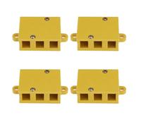 Create idea 4 unidades de 3 polos de alta corriente para motor de bicicleta eléctrica, bloque de conector de cable de motor eléctrico, caja de conexión de cable para cables de fase de conexión de