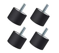 Create idea 4 unids M8 40x30mm Amortiguador Anti Vibraci¨®n Aislador Caucho Bobina Monturas Masculino Hembra Silencioso Bloque Amortiguador para Compresores de Aire Motores Bombas de Agua