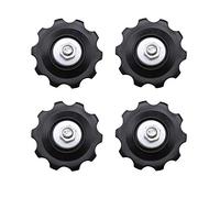 Create idea 4PCS 10T Engranaje de Bicicleta Mech Polea Jockey Ruedas Kit Universal para Desviador de 5/6/7/8 Velocidades con Cubierta Antipolvo Perno de Fijación Tuerca Arandela Accesorios