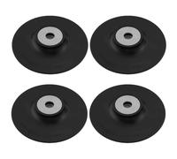 Create idea 4Uds M14 125mm Disco de Lijado Almohadilla de Respaldo Papel de Acero de Goma Disco de Molienda Bandeja Amoladora Angular Disco de Molienda Especial Negro