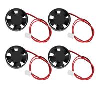 Create idea 4X Mini Ventilador de Refrigeración Redondo para Portátil 12 V CC Voltaje Corriente de 0,04 A Velocidad de 8500 RPM 30 X 30 X 10 Mm