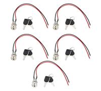 Create idea 5 interruptores precableados de 12 mm CC 24 V con cierre de bloqueo para scooters de gasolina Go-Karts