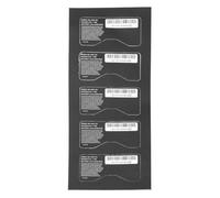 Create idea 5 Pegatinas de Repuesto para Consola de Juegos 4 X 2 Cm de PVC Compatible con Nintendo Game Boy Advance GBA SP Resistentes Al Agua