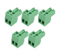 Create idea 5 Piezas de Conector de PCB Enchufable de Paso de 3,81mm Pieza de Alimentación NCE Bloques de Terminales de 2 Pines Conectores Enchufables Adecuados para Placa de Conexión PowerCab (PCP)