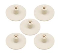 Create idea 5 soportes de goma para pelotas de golf, 56 x 21 mm, para campos de golf al aire libre, alfombrillas de bateo en interiores, color blanco roto