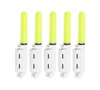 Create idea 5 Uds Luces de Punta Caña Pescar Nocturnas Verdes Lámpara LED Incandescente Impermeable Alarma de Mordedura de Pesca Nocturna Barra Luminosa Accesorios de Aparejos