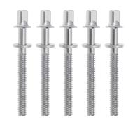 Create idea 5 varillas de tensión de tambor M5 x 50 mm, tornillos de tensión de repuesto con arandelas compatibles con tambores Yamaha y más, color plateado