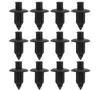 Create idea 50 Clips de plástico para Remaches de Motocicleta con Agujero de 8 mm, Clips de retención Tipo Empuje, Clips de Repuesto, Color Negro