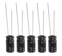 Create idea 50 Condensadores Electrolíticos de 47 UF Y 50 V 6,3 X 11 Mm para Electrodomésticos Y Diversos Productos Electrónicos.