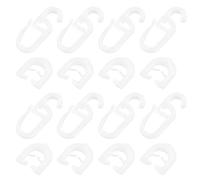 Create idea 50 pares de cortinas deslizantes de plástico blanco compatibles con Scania Truck R-s Series cortinas correderas para el hogar, cortinas de puerta con anillos colgantes