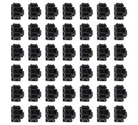 Create idea 50 Piezas RJ45 12,5 X 10,5 X 6 Mm Protector de Tapa de Cubierta Antipolvo de PVC Negro Puerto de Concentrador Ethernet Mapa de Abastecimiento Tapa de Enchufe de Cubierta Antipolvo