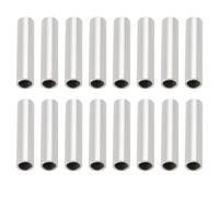 Create idea 500 fundas de crimpado para línea de pesca, 1,4 mm de diámetro interior, 8 mm de largo, mangas de crimpado de cobre para señuelos de mar, plataforma, pesca