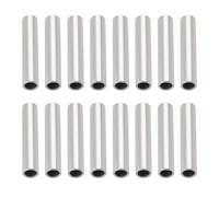 Create idea 500pcs Manguitos de Engarce para Línea de Pesca 1,2mm de Diámetro Interior 8mm de Largo Manguitos de Engarce de Un Solo Barril Manguitos de Engarce de Cobre para Pesca con Señuelo