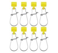Create idea 50Pzs Diapositivas de Plomo para Sedal Pesca con Bloqueo Dúo Clips Pesca Deslizador Plomo con Conector de Sedal de Pesca con Gancho A Presión para Aparejos Pesca