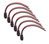 Create idea 6 soportes para bombillas LED T5 con cable, accesorios para coches, bicicletas, camiones, remolques, CC 12 V, 11 cm