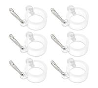 Create idea 6X Anillos Giratorios para Mástiles de 26 Mm Clip de Montaje para Mástiles de Bandera con Gancho Fijo Aptos para Mástiles de Bandera con Un Diámetro de entre 3/4 Y 1 Pulgada