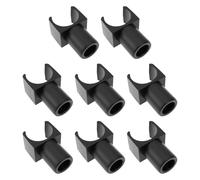 Create idea 8 guías de riel de asiento tipo U de 4,2 x 2,2 x 2 cm para silla de ruedas, color negro