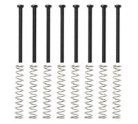 Create idea 8 Juegos Tornillos de Montaje para Pastillas Humbucker M2,5 X P0,45 de 31 Mm de Longitud con Resortes 28 Mm para Instalación Y Ajuste de Pastillas de Doble Bobina Negro