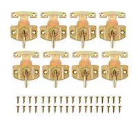 Create idea 8 Pzs Mesa Comedor Cerraduras Hojas para Mesa Hebillas para Mesa Entrenamiento Comedor Alta Resistencia Conectores Accesorios Hardware con Tornillos para Mesa Comedor Caja Madera