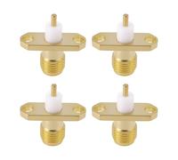 Create idea Adaptador Coaxial RF Hembra SMA de 16 Mm (4 Unidades) para Antenas de Radiodifusión Telecomunicaciones Y WiFi.