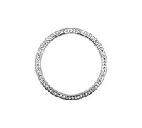 Create idea Anillo de bisel de reloj compatible con Galaxy Watch 4 de 42 mm carcasa de protecci¨®n antiara?azos carcasa adhesiva con dise?o de diamante accesorio decorativo para reloj color plateado