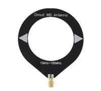 Create idea Antena Circular Mini de 10 KHz A 180 MHz Antena de Banda Ancha Tipo Donut para Radio Walkie-Talkie SDR
