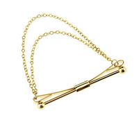 Create idea Broche de Corbata de Cadena Dorada con Clip para Cuello de Camisa para Hombre Y Niño Regalo de Fiesta de Barra de 6CM