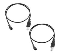 Create idea Cable adaptador de alimentación USB a ventilador de PC de 3 pines/4 pines, cable adaptador de alimentación para ventiladores de computadora de 12 V, USB a 3 pines/4 pines, cable conector