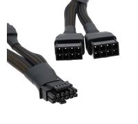 Create idea Cable Adaptador de Corriente de 16 Pines (12 + 4 Pines) A 2 X 8 Pines 12 Cm 16 AWG Compatible con Nvidia RTX 4080 Y 4090