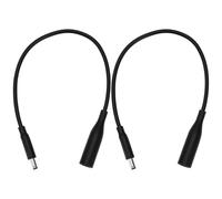 Create idea Cable Convertidor de Corriente para Computadora Portátil 2 Unidades Conector Hembra de 7,4 Mm A Conector Macho de 4,5 Mm Compatible con DELL Inspiron Latitude Studio XPS Vostro 30 Cm
