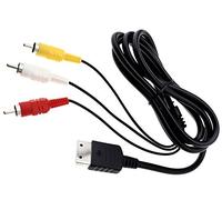 Create idea Cable de cable compuesto RCA/TV/AV de 6 pies compatible con Sega Dreamcast
