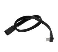 Create idea Cable de carga USB C 2.0, cable de extensión USB C 2.0 macho a hembra, cable plano de silicona para laptop, teléfono, tablet, dispositivo de coche