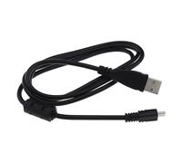 Create idea Cable de carga USB para transferencia de datos y sincronización de cámara de 1 metro, compatible con Panasonic Lumix DMC-TZ60 y TZ61, color negro