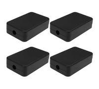 Create idea Caja de Conexiones de 4 Piezas 55 X 35 X 15 Mm Caja Eléctrica ABS Pequeña Impermeable para Proyectos Eléctricos Caja de PCB Electrónica Caja de Pasatiempos Electrónicos Color Negro