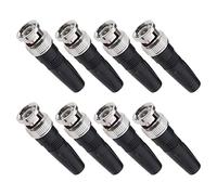 Create idea Conector BNC Macho de Repuesto BNC Macho Adaptador de Soldadura Accesorios para CCTV Sistema de Seguridad para el hogar cámara Audio Goma