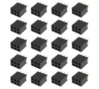 Create idea Conector PCB de Doble Fila de 2 X 3 Pines Paso de 2,54 Mm Recto para Proyectos de PCB 50 Unidades