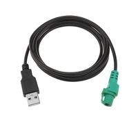 Create idea Conector USB a cabeza de 4 pines, arnés de cables de 3,5 mm, adaptador de cable redondo compatible con Volkswagen compatible con Bora de 1,5 m