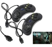 Create idea Controlador de 6 Botones Gamepad Joypad para Sega Mega Drive Y Genesis PlayStation