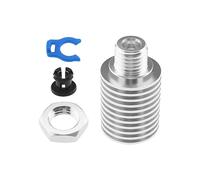 Create idea Disipador de Calor Extrusor de 1,75mm Compatible con E3D V6 Hotends Impresora 3D Disipador de Calor Enfriador de Aluminio con Abrazadera de Tubo Y Clip de Pinza