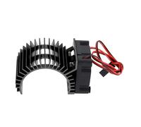 Create idea - Disipador térmico eléctrico para motor equipado con ventilador de refrigeración 5V radiador de motor RC 30 mm para coche eléctrico RC escala 1/10 motor 540/550 negro