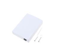 Create idea FTTH - Enchufe de fibra óptica de 120 x 90 x 25 mm, caja de conexiones de 2 puertos de fibra óptica para hogares, oficinas, centros comerciales