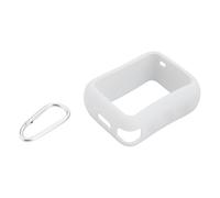 Create idea Funda de Silicona para Altavoz con Mosquetón Impermeable Ultraligera Y Compatible con JBL GO 4 (Blanca)