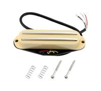 Create idea Humbucker Pickup - Pastilla de guitarra eléctrica de alto rendimiento, 9 K Ohm, compatible con Fender Squier Strat, color amarillo crema
